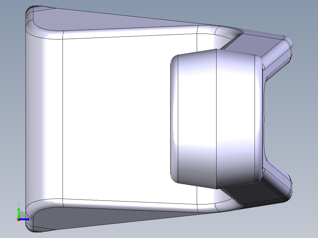 汽车连杆左视图