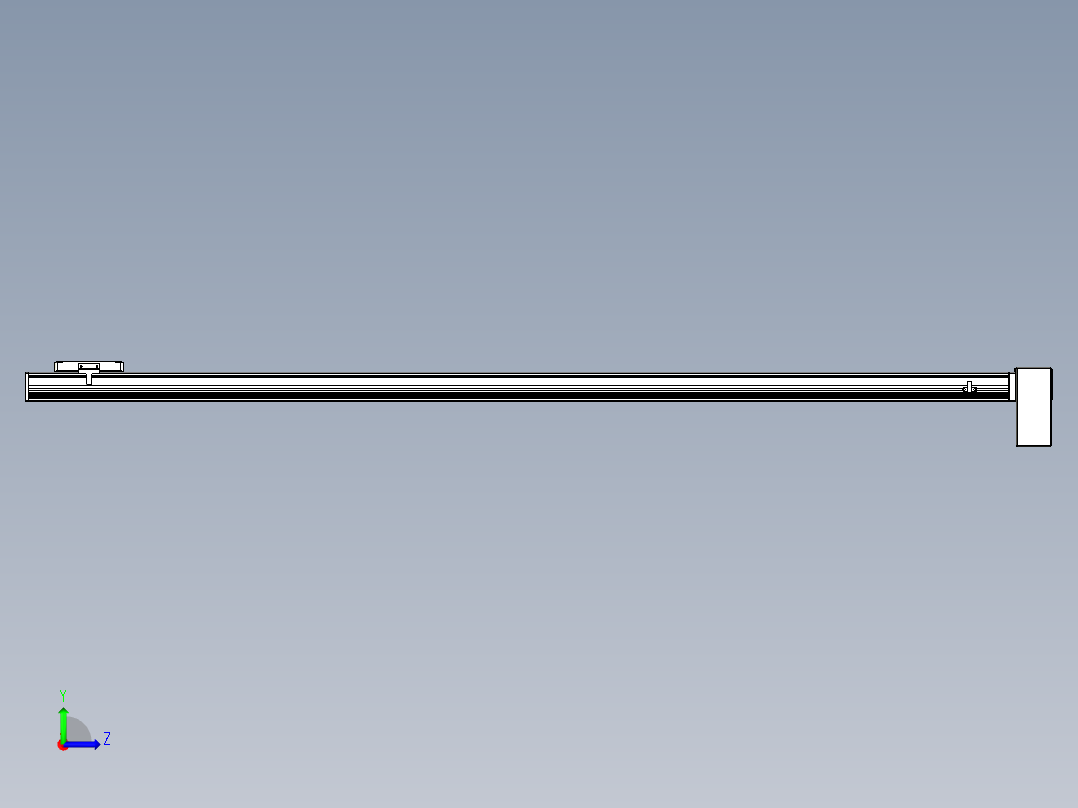同步带全封闭直线模组TPA-HCB-105D-90-L1650-LP-Y-P20-N3左视图