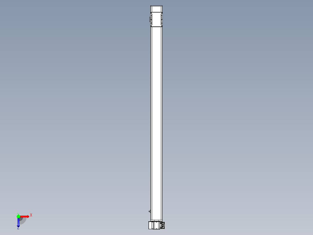 同步带全封闭直线模组TPA-HCB-105D-90-L1650-LP-Y-P20-N3俯视图