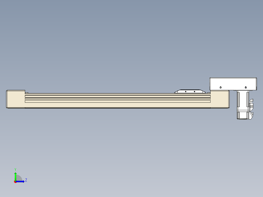 同步带全封闭直线模组TPA-HCB-65S-90-L450-M-C-P10-N3左视图