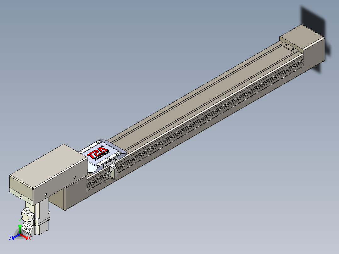 同步带全封闭直线模组TPA-HCB-65S-90-L450-M-C-P10-N3正等轴测图