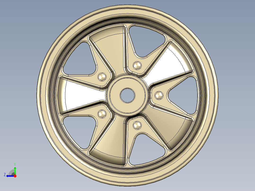 Porsche911保时捷911车轮右视图