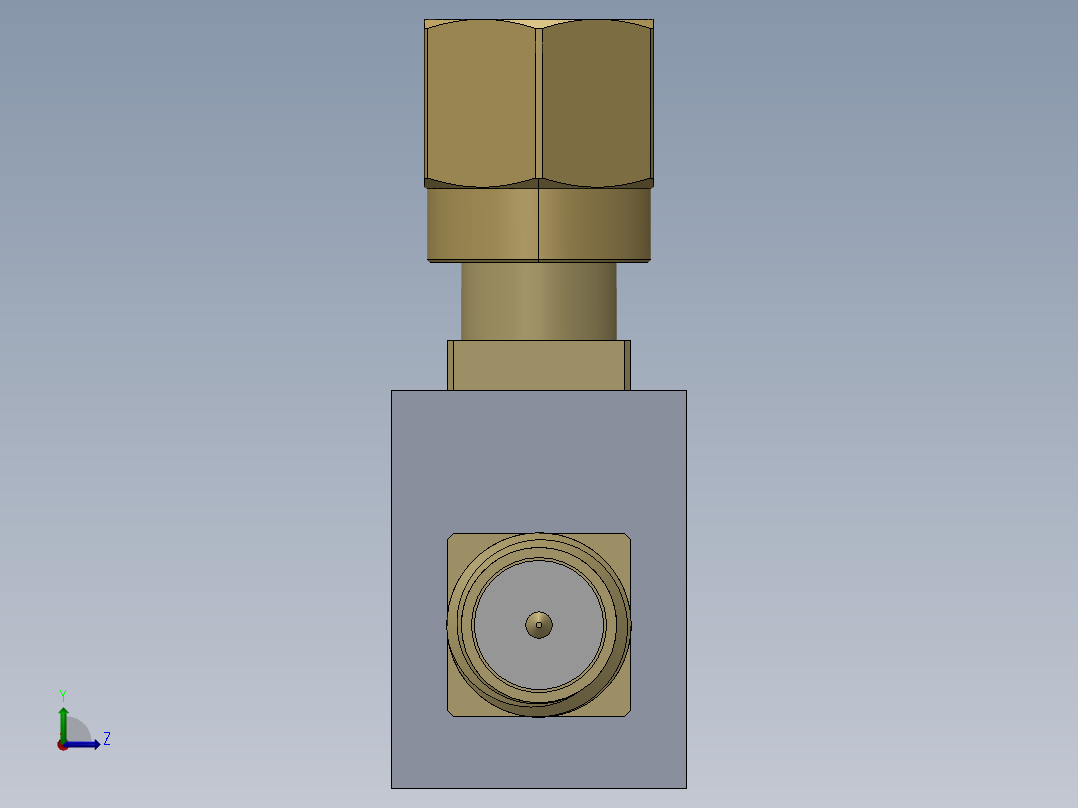 SMA接口15左视图