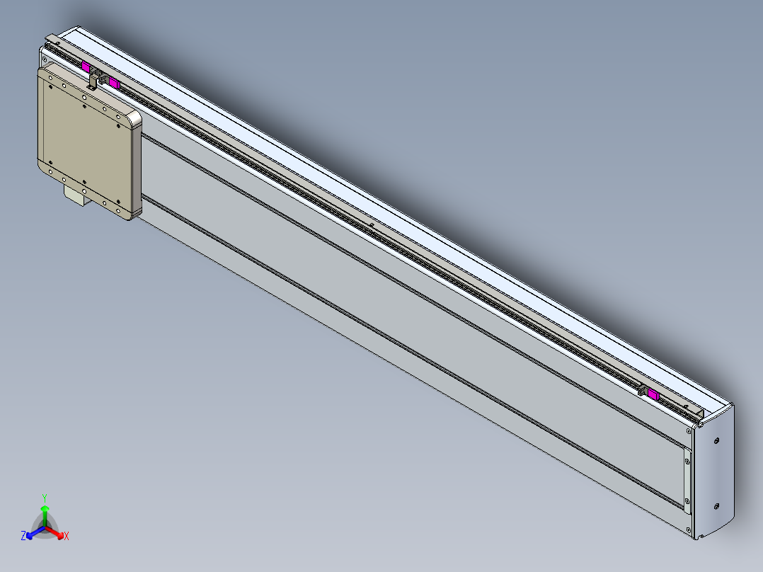 威洛博LC系列3d模型模组LC22H2Y-S1200正等轴测图