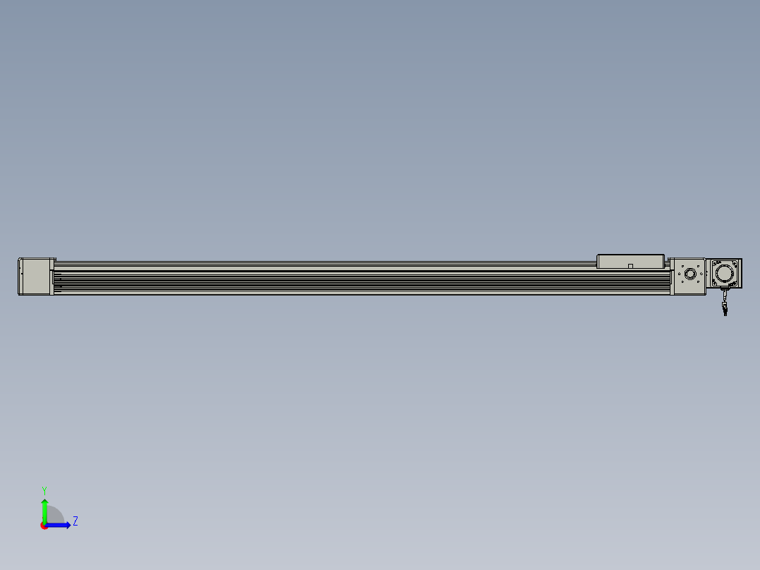 威洛博直线电机模组EB16-L208-S1700-BL-ZP75-MS3-5K左视图