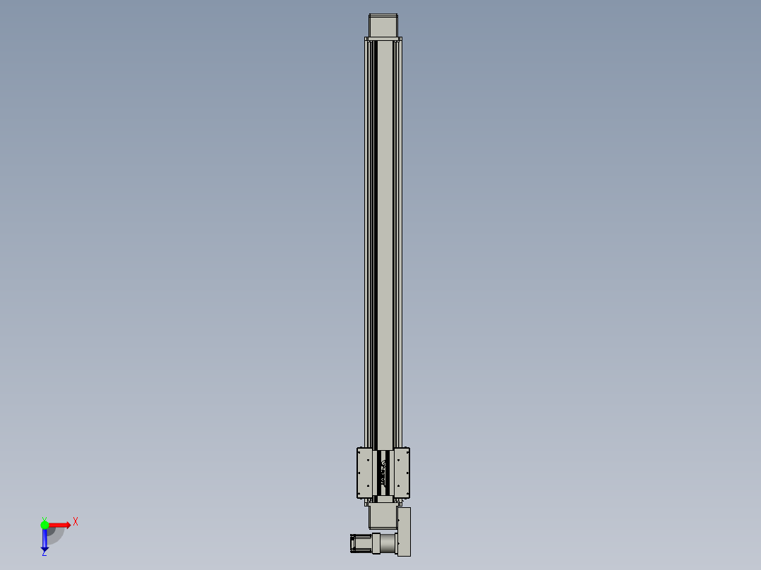 威洛博直线电机模组EB16-L208-S1700-BL-ZP75-MS3-5K俯视图