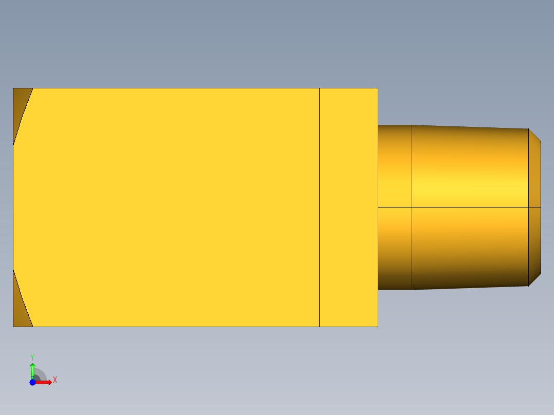 扩口式工业通用硬管接头Adapter Tee 256F-4-2前视图