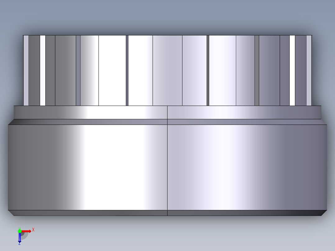 12FBFV 结合布什与BSP螺纹母端俯视图