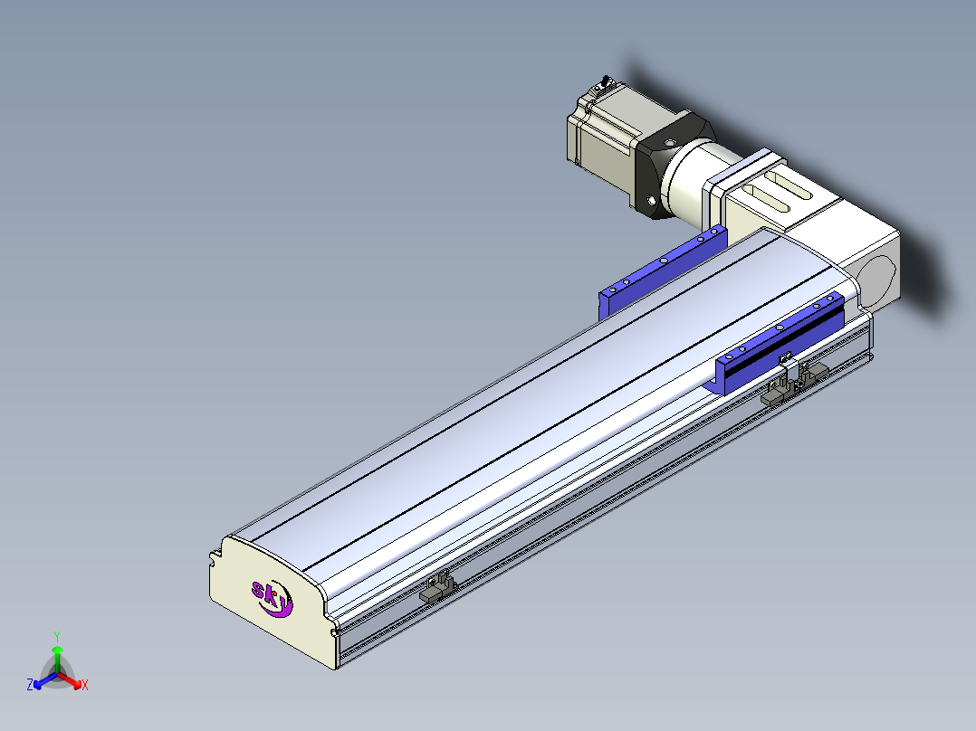 同步带滑台-半封闭B17-L100-S450-L-P75-D3-N3