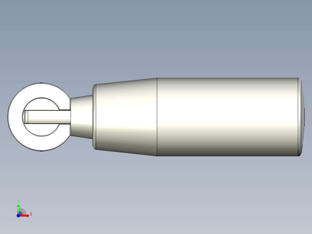 把手(折疊迴轉)1051-3D多系列多零件图纸模型前视图