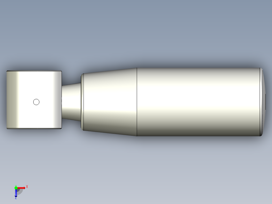 把手(折疊迴轉)1051-3D多系列多零件图纸模型俯视图