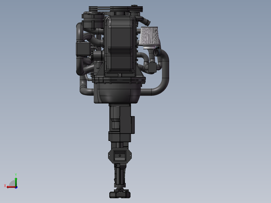 福特嘉年华发动机后视图