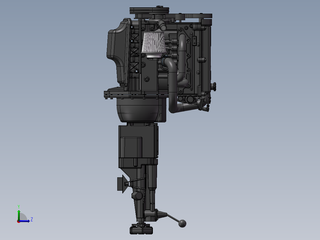 福特嘉年华发动机左视图