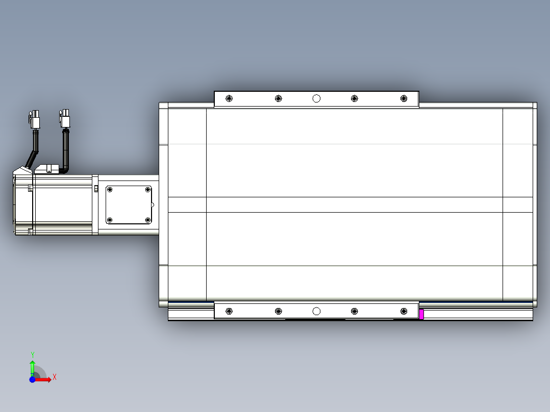 VF丝杆传动-一般环境VF27-Lxx-C-S100-BC-ZP75-C3前视图