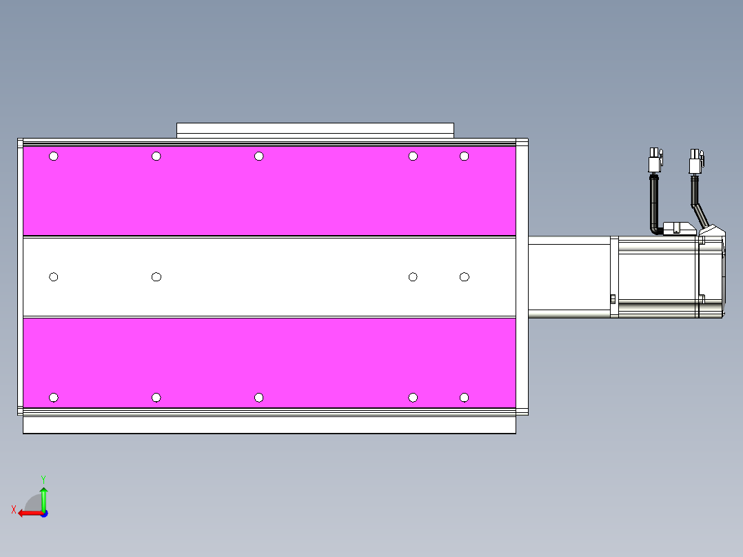 VF丝杆传动-一般环境VF27-Lxx-C-S100-BC-ZP75-C3后视图