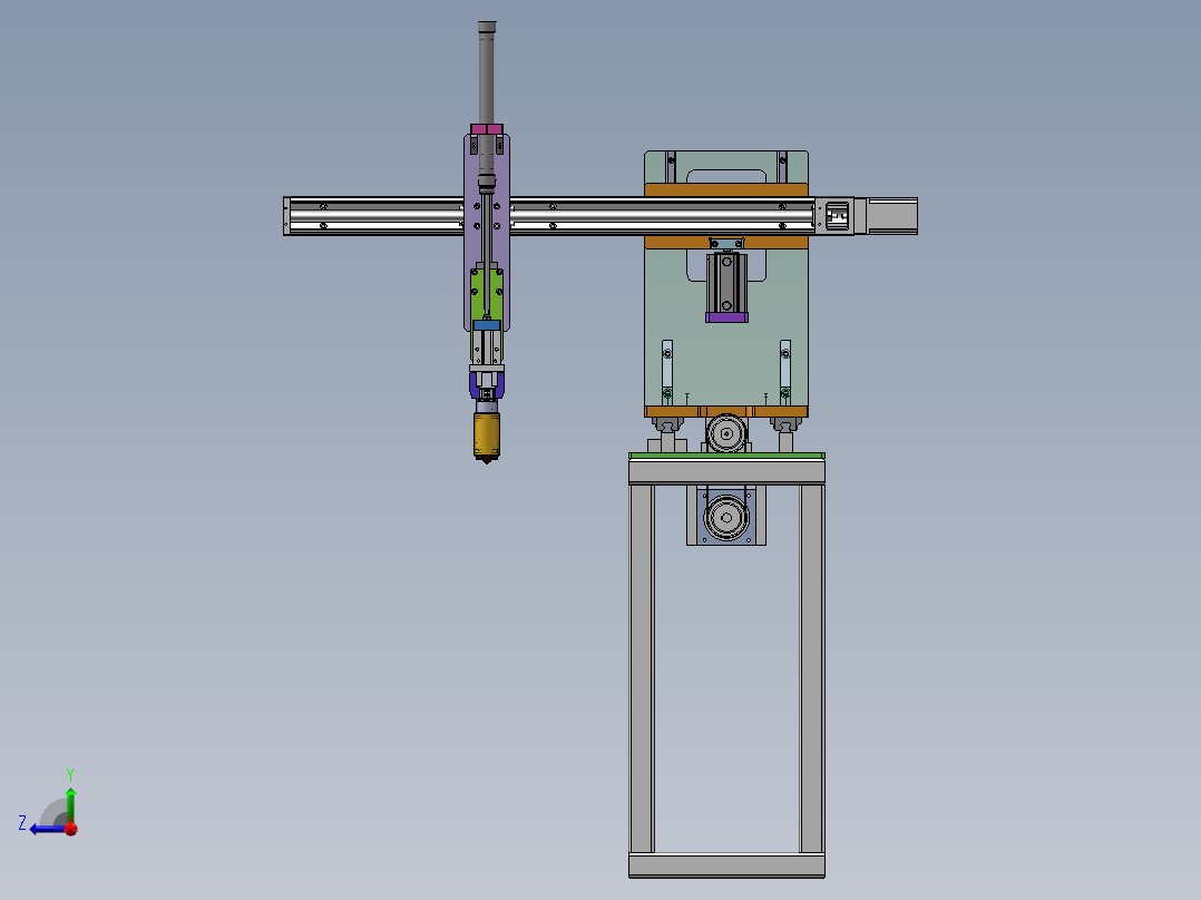自动机械手sw18可编辑右视图