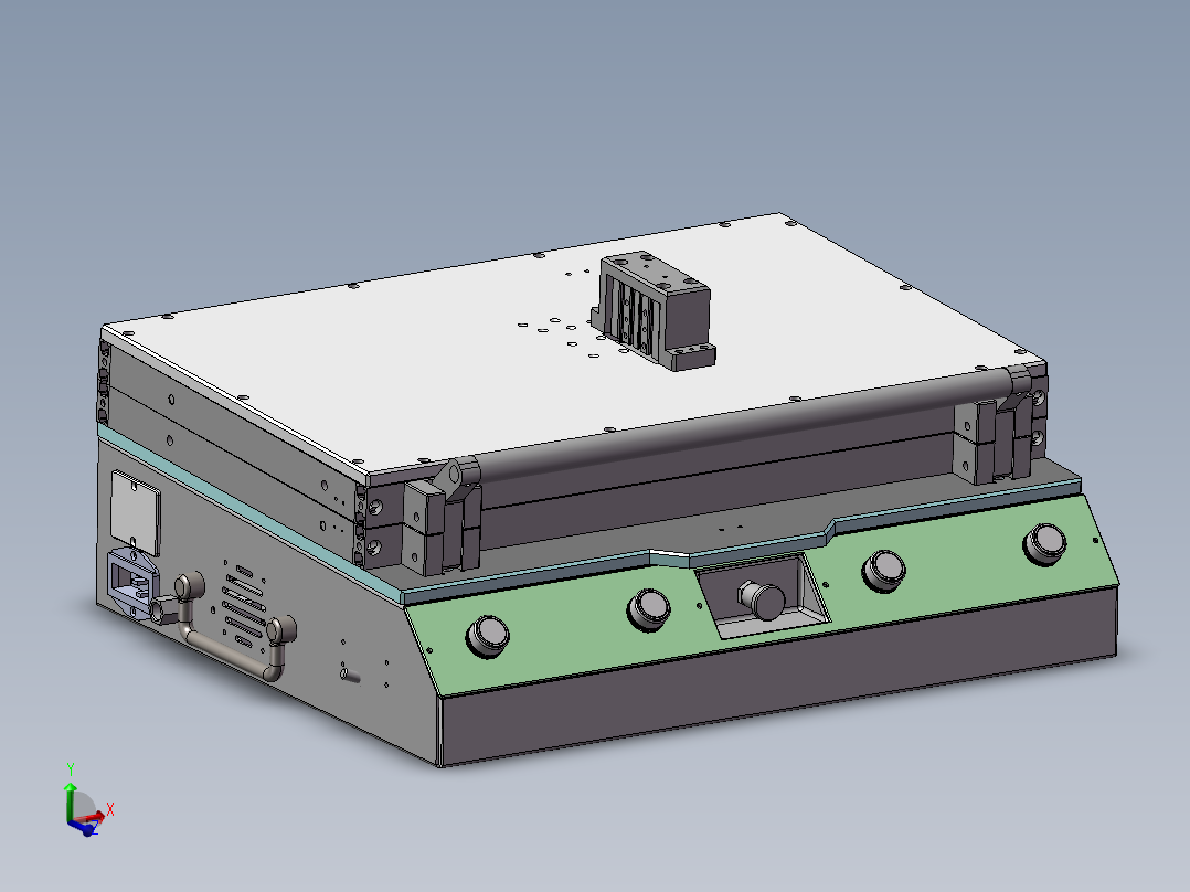 24HDD-IOM_M2 PCB板测试治具主视图