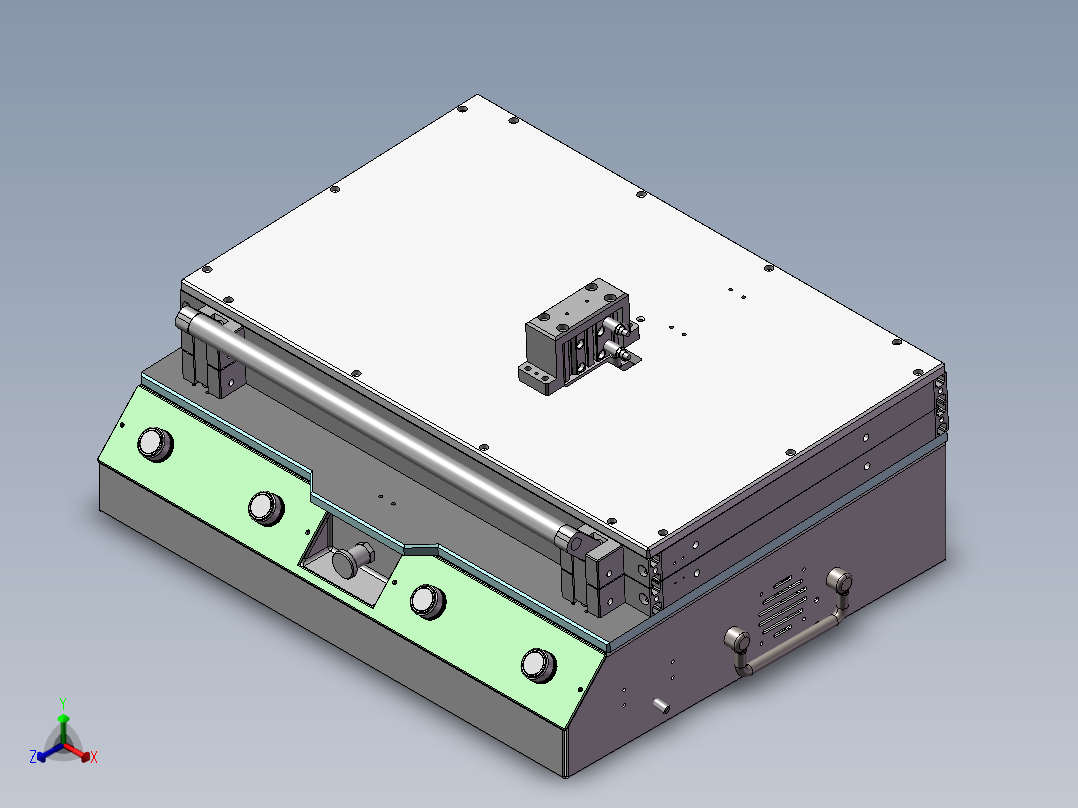 24HDD-IOM_M2 PCB板测试治具正等轴测图