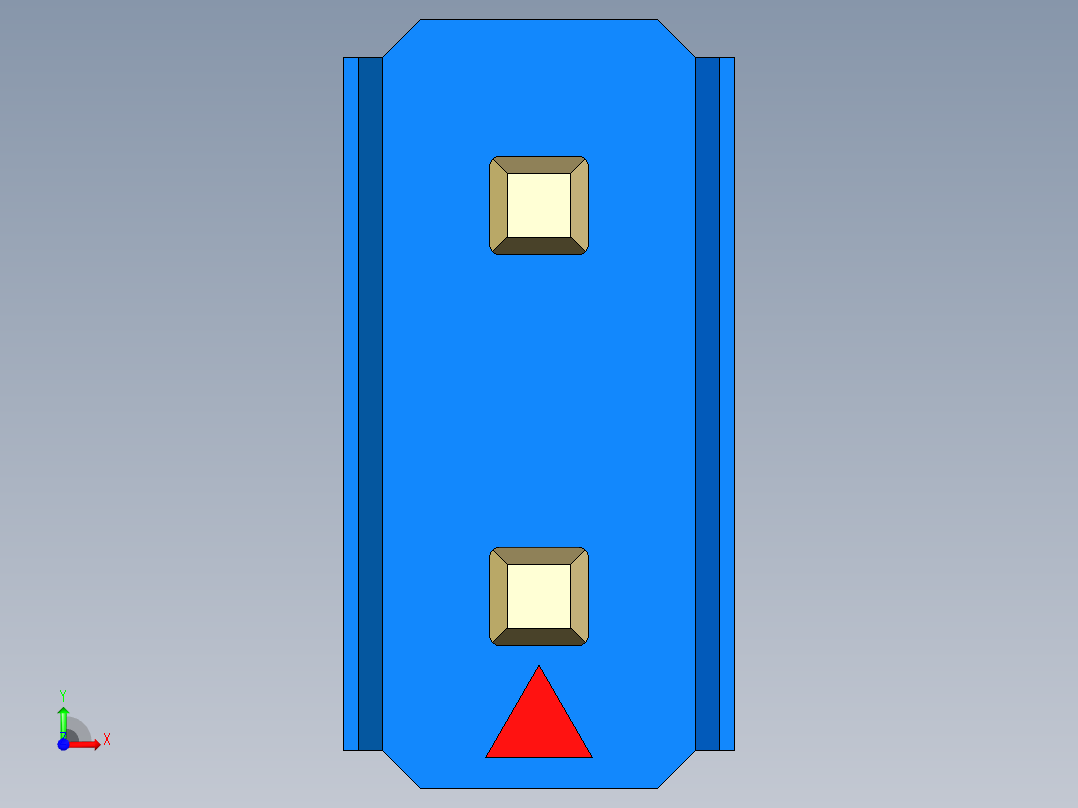 彩色公头100mil（2.54mm）系列-DS1021_blue_2x01p_100mil_Type1_rev1.0前视图