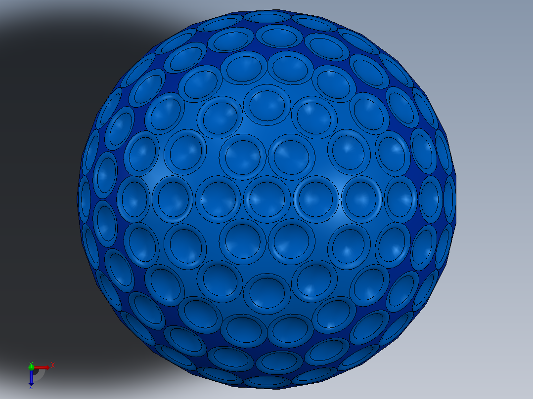 高尔夫球14俯视图