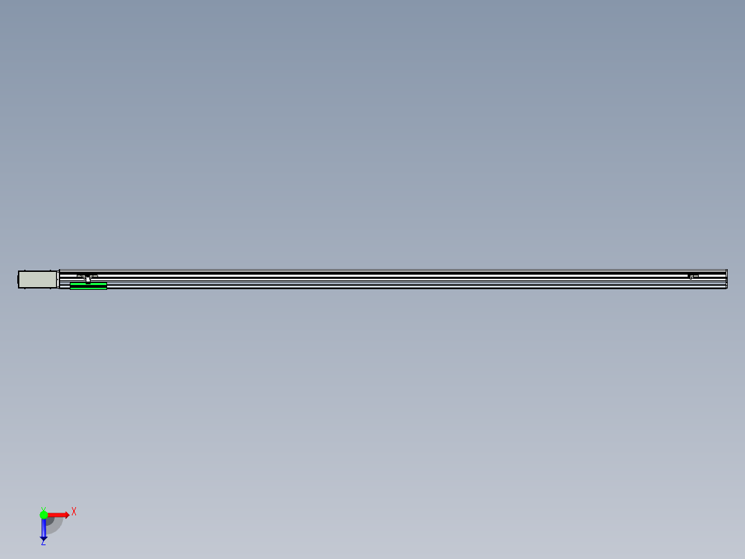 同步带滑台-半封闭B13H-L45-S2300-R-P40-D3俯视图