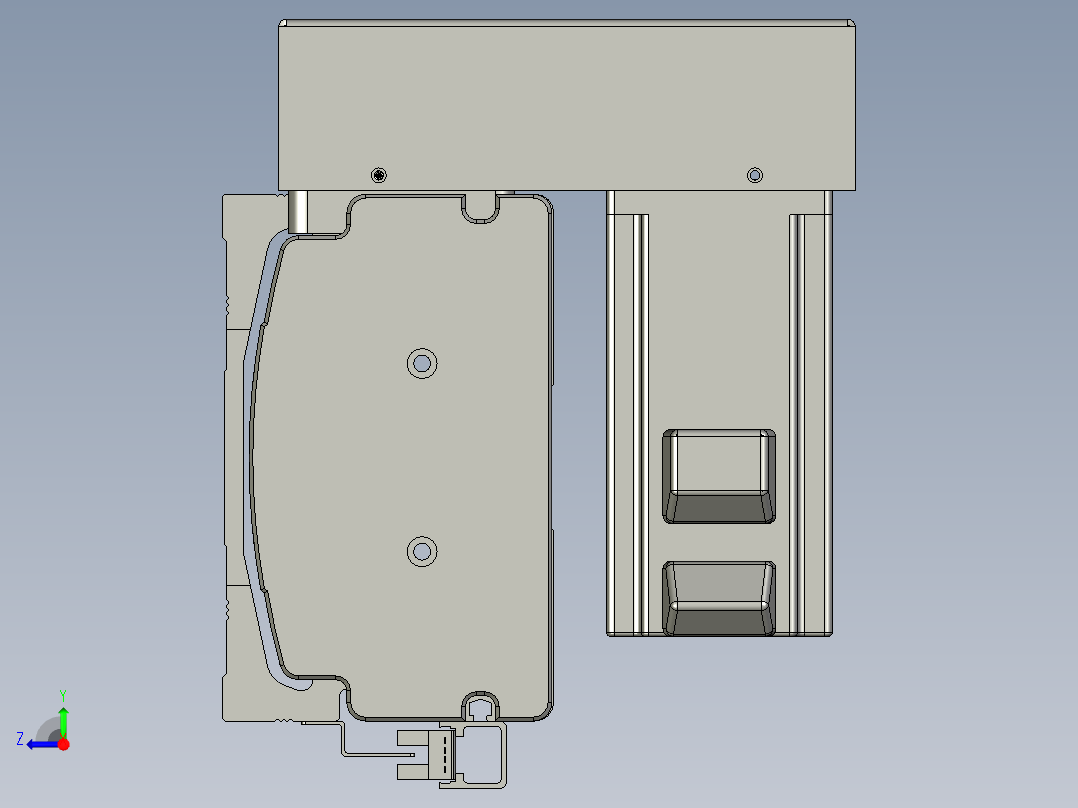 威洛博双电机滑台-VBF14S2-L50-S2300-BD-P40-C6右视图