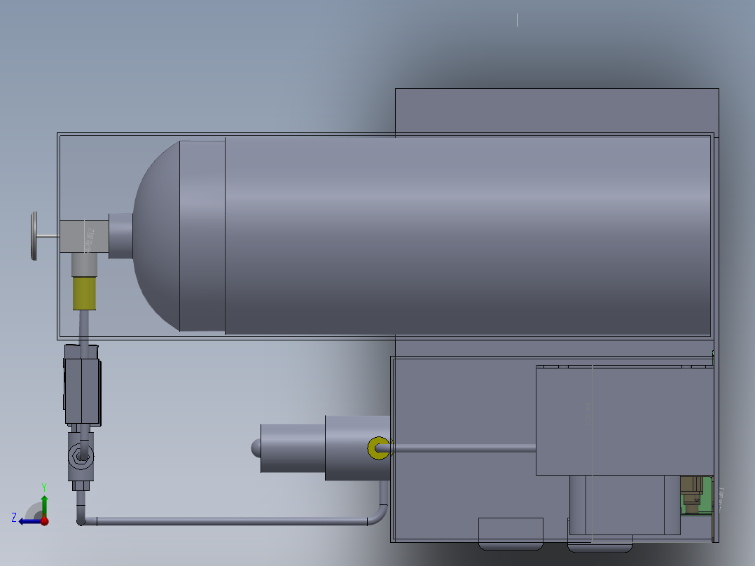氢能叉车项目右视图