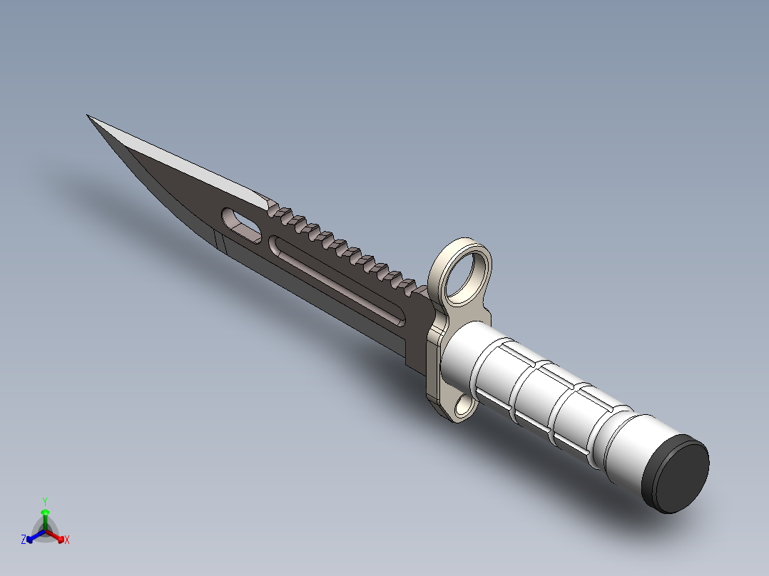 刺刀5正等轴测图