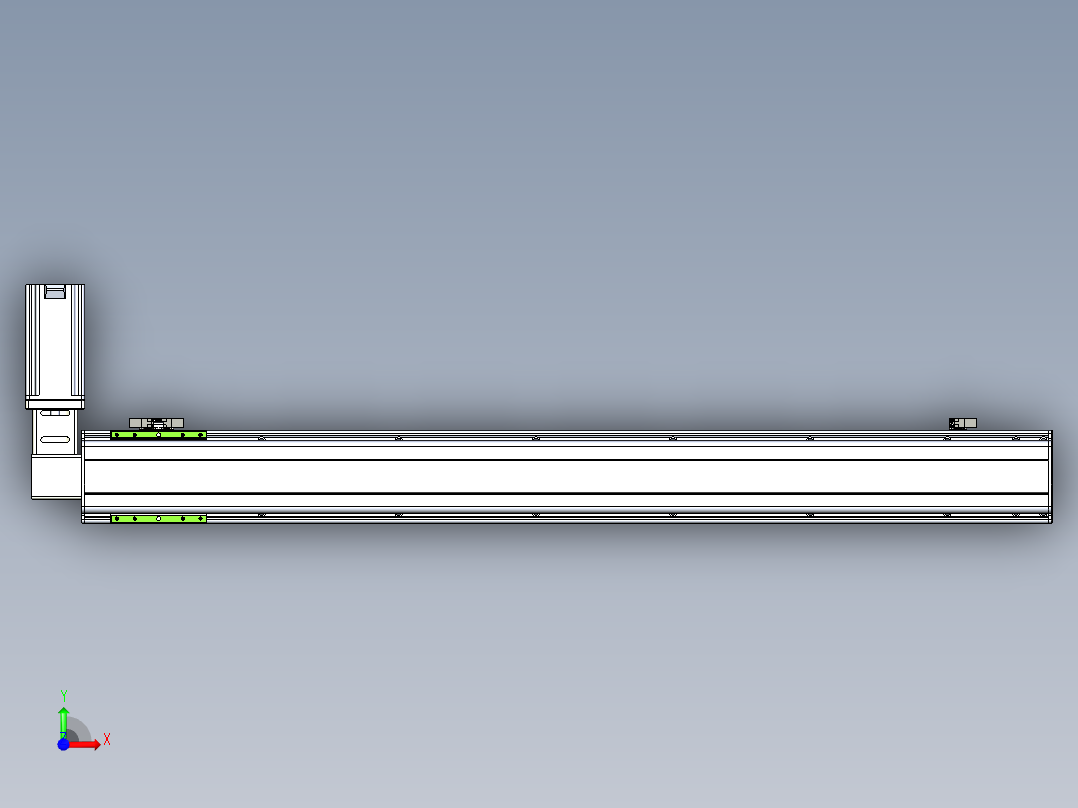 同步带滑台-半封闭B13-L90-S1150-R-Z86-D3前视图