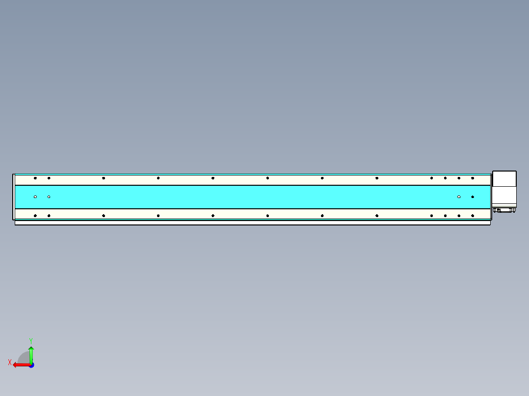 威洛博VBC同步带传动一无尘环境VBC17-L45-S1450-BRU-ZP75-C3后视图