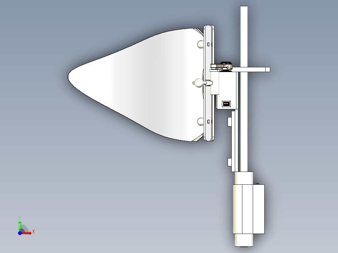 仿生蝴蝶模型设计资料前视图