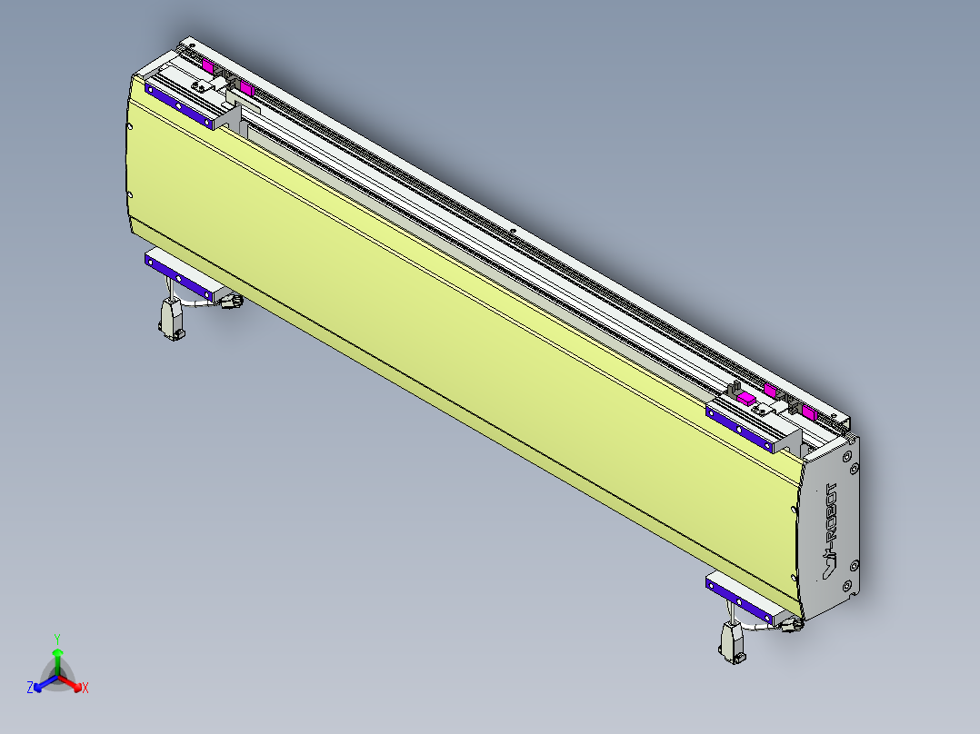 威洛博VL系列3d模型模组2VL22H1Y-S750正等轴测图