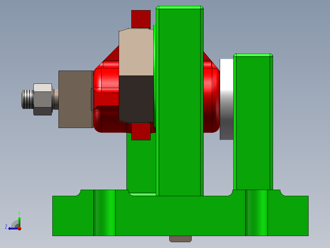 831002拨叉加工工艺及铣32×90面夹具设计【含三维SolidWorks】原创右视图
