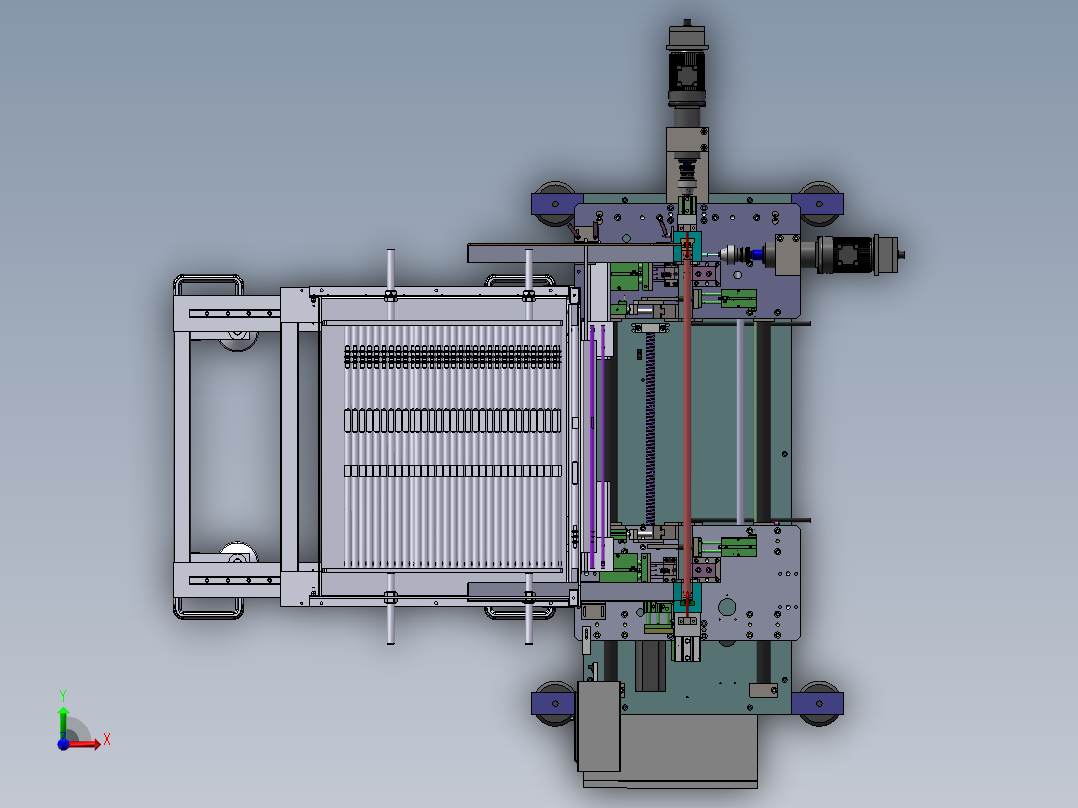 棒材自动加工机sw18前视图