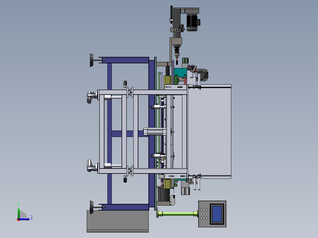 棒材自动加工机sw18左视图