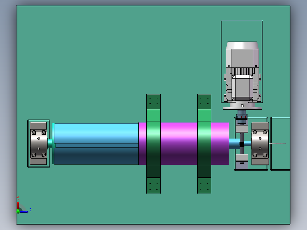 草料翻滚机sw17可编辑俯视图