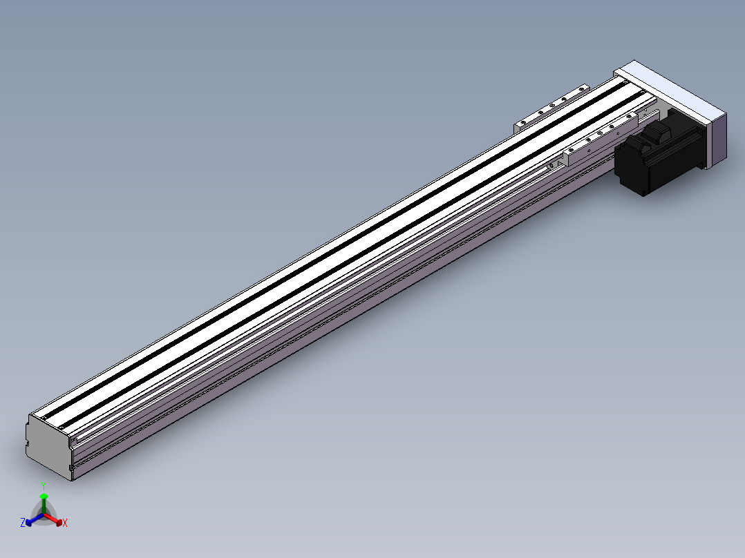 精密模组MY80D-T10-800L-BR-P20B-C4-C正等轴测图