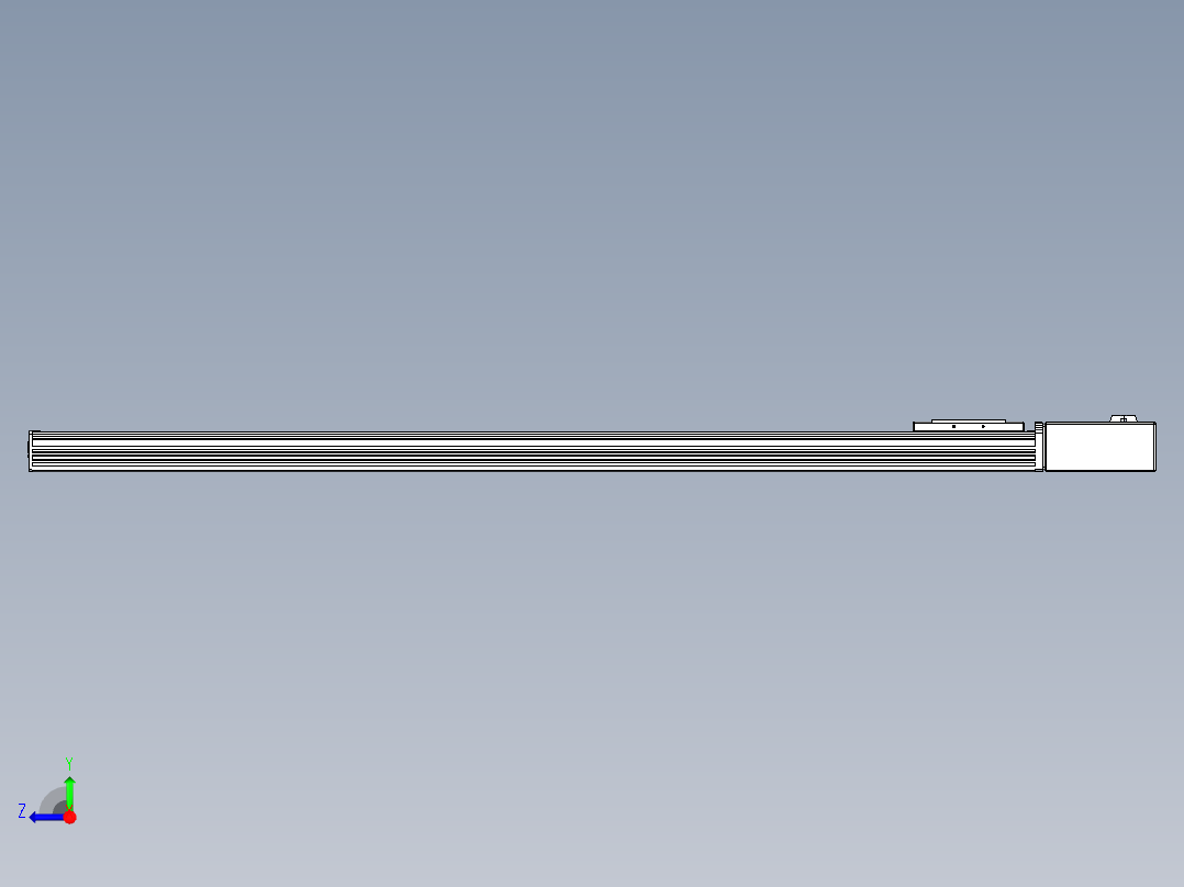同步带全封闭直线模组TPA-HCB-110D-90-L1150-ML-C-P40-N3右视图