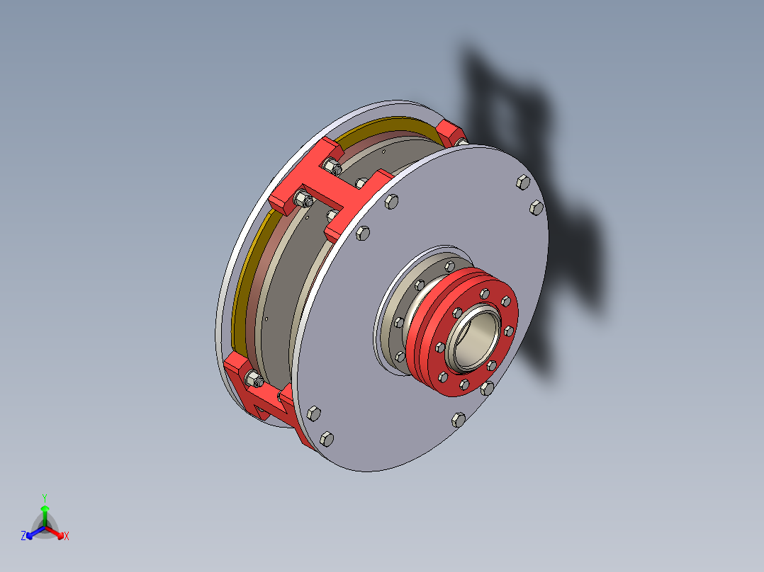 磁力耦合器三维模型