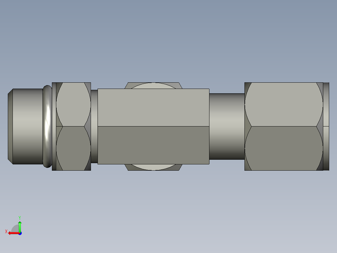 卡套式工业通用硬管接头8_r5bu-s后视图