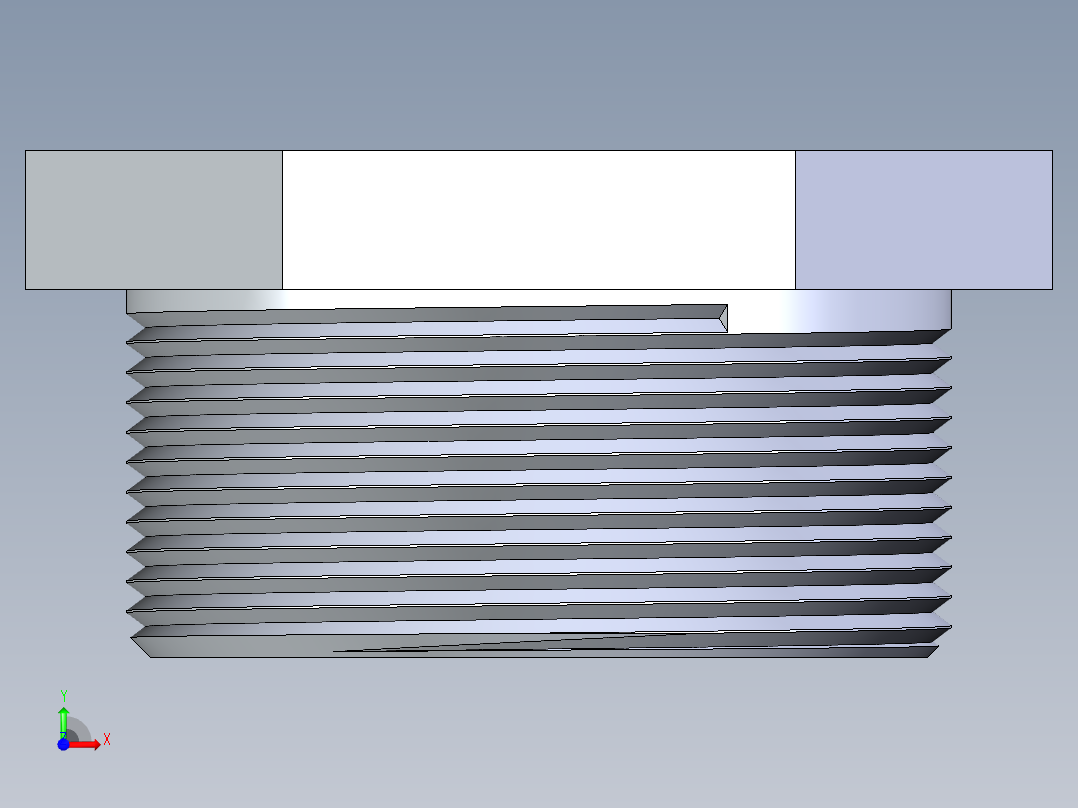 CPVC管件22-Sch80_Plug_MPT_9850-020_2in前视图