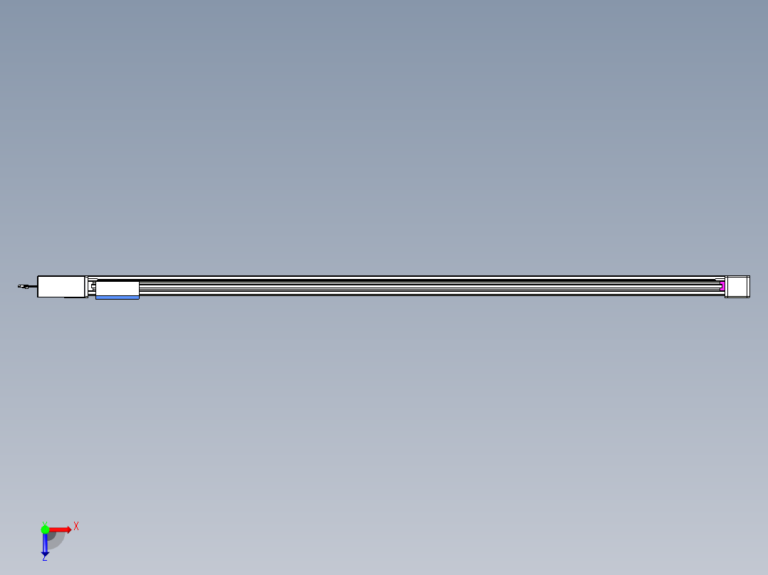 威洛博LB.GB同步带传动--欧规系列GB8-L96-S2400-BR-P75俯视图