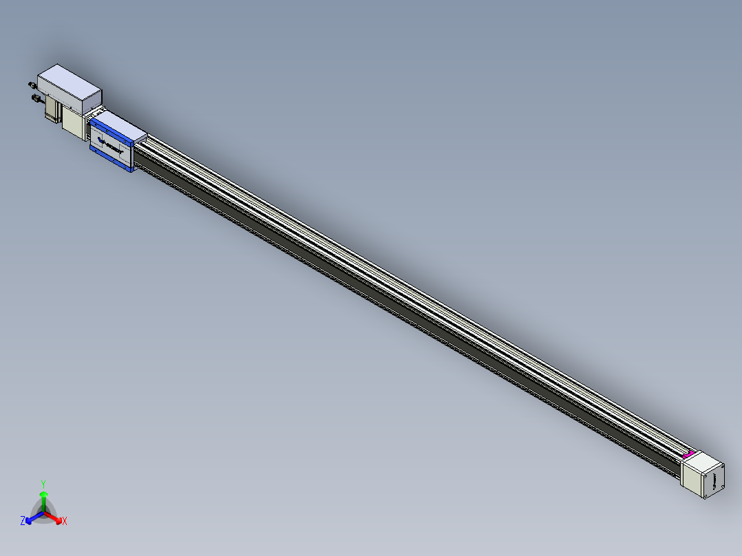 威洛博LB.GB同步带传动--欧规系列GB8-L96-S2400-BR-P75正等轴测图