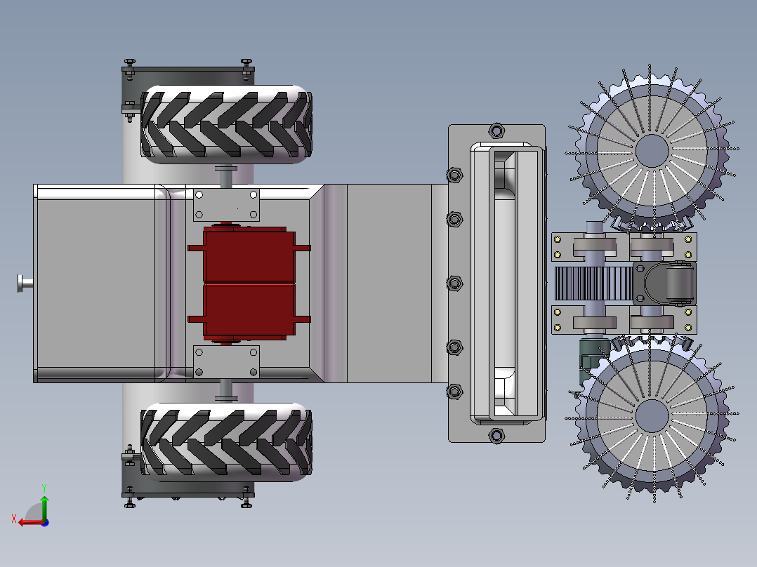 智能清扫机器人4.6后视图