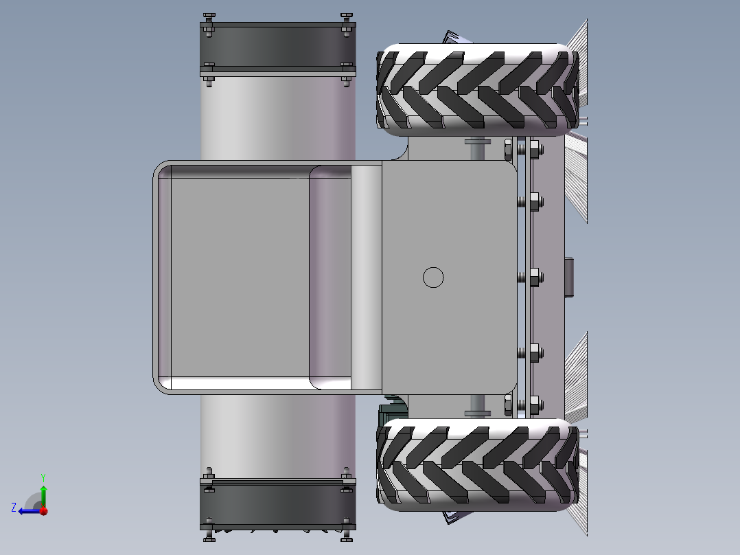 智能清扫机器人4.6右视图