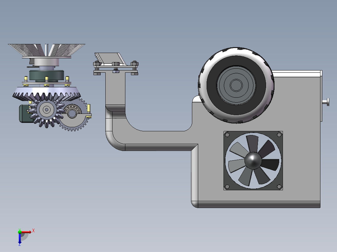 智能清扫机器人4.6俯视图