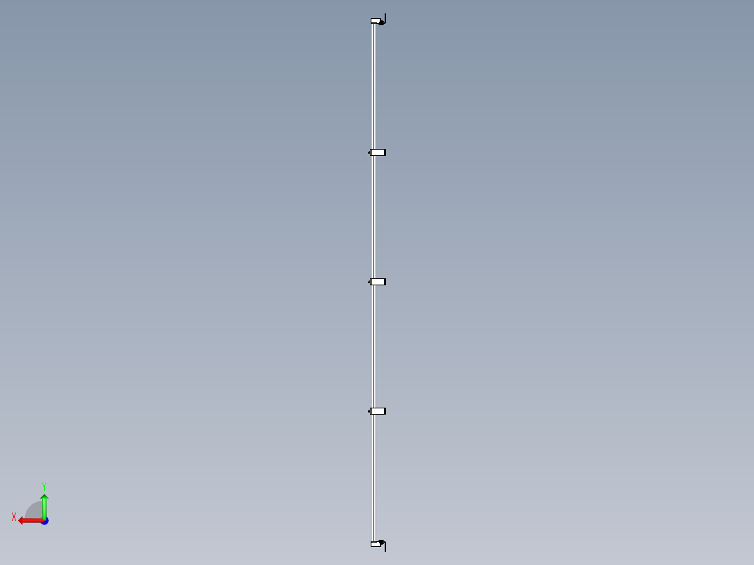 基恩士SL-JB207_side-mount_kc图纸模型后视图
