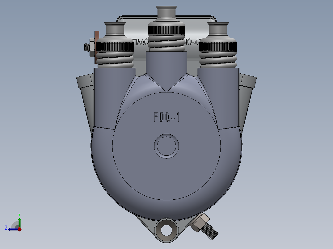 摩托车分配器总成右视图