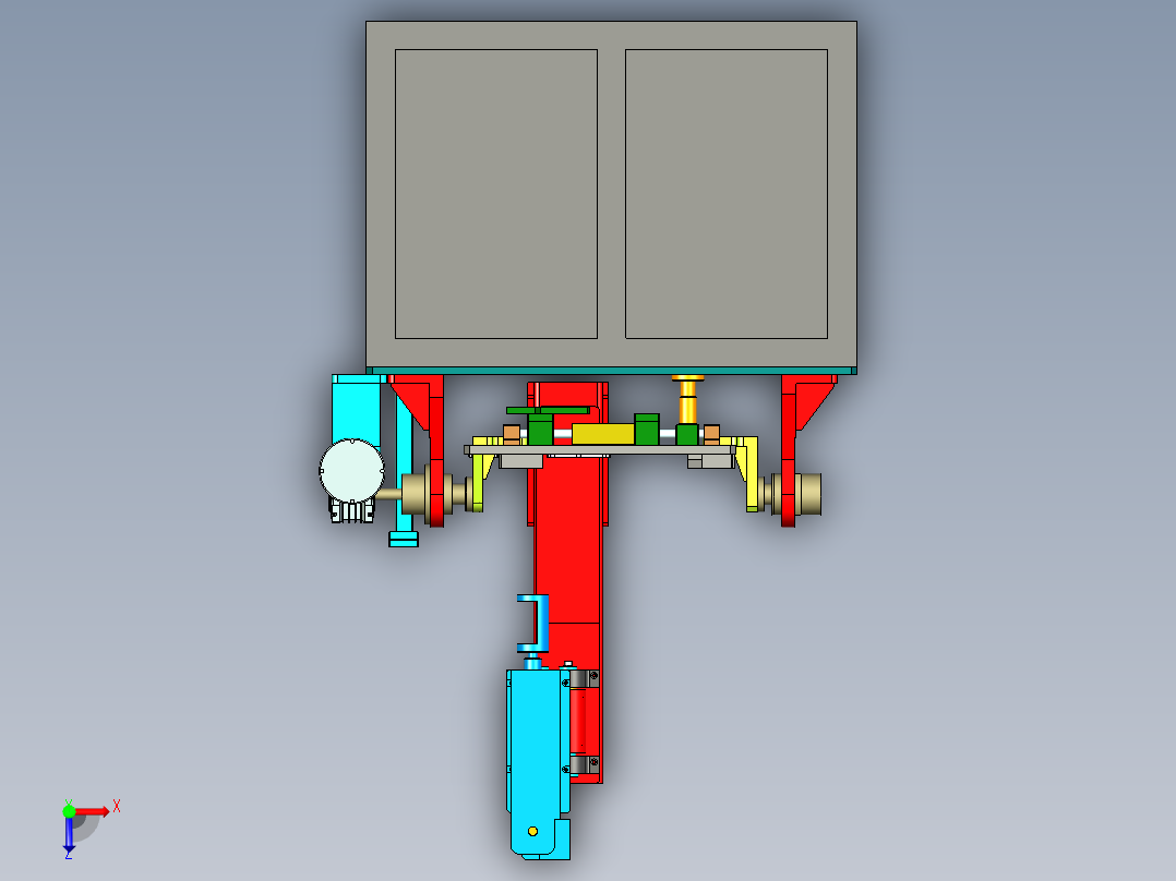 玻璃瓶盖压装设备ug10俯视图