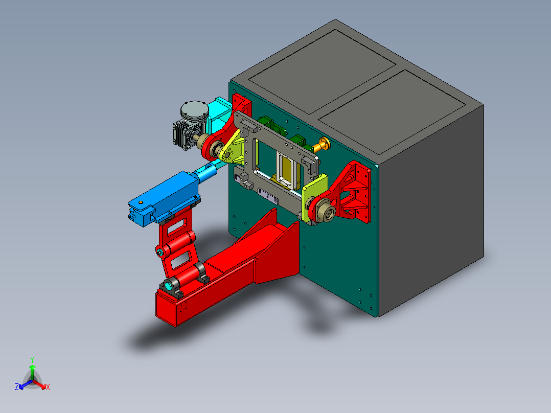 玻璃瓶盖压装设备ug10正等轴测图